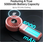 JISULIFE Handheld Fan Life7 – Ultimate Flexibility: Wide & Strong Airflow - Image 4