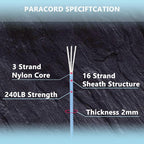 Reflective Paracord 240lb - Image 4