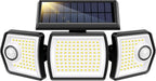 VIVOHOME Linkable Solar Flood Lights Outdoor, 2 Adjustable Motion Sensors by VIVOHOME