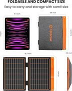 FlexSolar 20W Portable Solar Panel, High-Efficiency Monocrystalline PV Module - Image 6