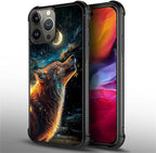 for iPhone 15 Pro Max Case, Star Cave Hungry Wolf Pattern Graphic Design Girl - Image 3