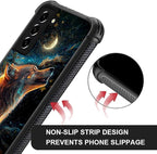 for Samsung Galaxy S21 FE Case, Star Cave Hungry Wolf Pattern Graphic Design - Image 6