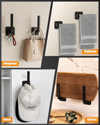 Hat Rack for Hat Storage, Strong Adhesive Hat Hooks for Wall Hat Organizer for - Image 4