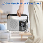 AM FM Radio Portable, Transistor Radio, Battery Powered or Mains Operated - Image 6