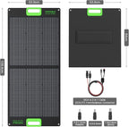 2400W Solar Generator with 2x100W Portable Solar Panels, 1843Wh LiFePO4 Battery - Image 7