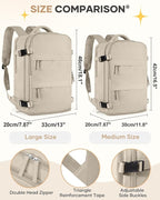coofay Large Travel Backpack For Women Men Airline Approved Carry On Backpack - Image 3