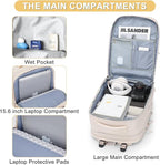 Expandable Travel Backpack For Women Men Airline Approved Personal Item - Image 4