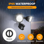 UME LED Security Light Motion Sensor Outdoor Lights, 27W 3000LM, IP65 Waterproof - Image 6