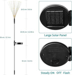 JJGoo Solar Firework Lights, 2 Pack 150 LEDs 2 Lighting Modes Solar Lights - Image 2