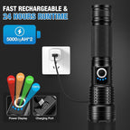 MILAOSHU Rechargeable Flashlights 90000 High Lumens - Image 3