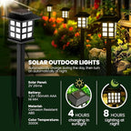 GIGALUMI Solar Outdoor Lights，10 Pack LED Solar Lights Outdoor Waterproof - Image 3