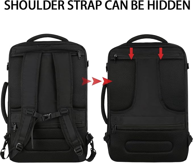 Vancropak Carry On Backpack, 45L Expandable Extra Large Travel Backpack - Image 4