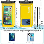 Floatable 3 Pack Multicolor Universal IP68 Floating Waterproof Phone Pouch - Image 2