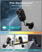 ZUMIMALL 2K Security Cameras Wireless Outdoor, Magnetic Mount, 130° View - Image 4