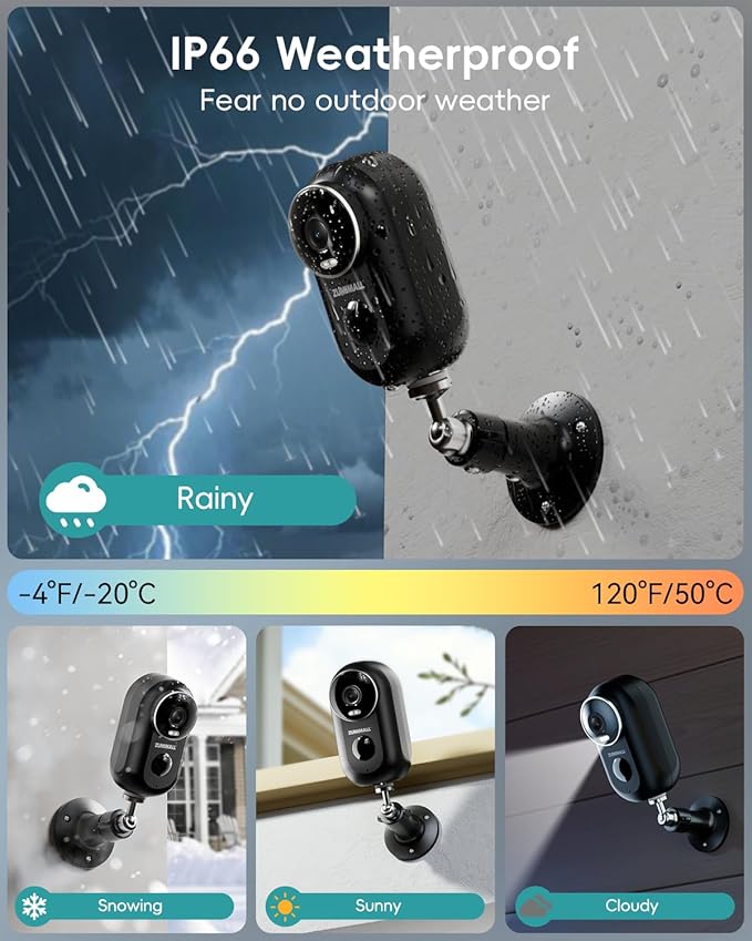 ZUMIMALL Solar Security Cameras Wireless Outdoor, Solar Camera Outdoor Wireless - Image 5