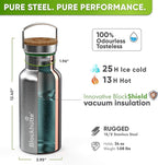 Blockhütte Insulated Custom Water Bottle 34 fl oz - Image 3