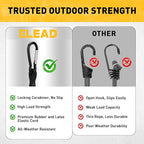 6 Piece 24 Inch Carabiner Bungee Cords - Image 2