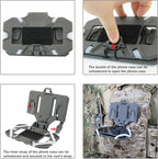 Phone Mount MOLLE Vest Plate Carrier Tactical Phone Holder, Quick Release Flip - Image 6