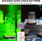 HXWEIYE Rechargeable Fairy Lights Battery Operated, DIY Timer & 8 Modes - Image 4