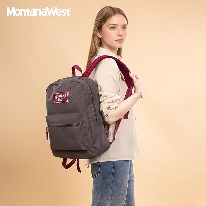 Montana West Backpack for Women Men 2 PCS Lightweight College Bookbags Casual - Image 2