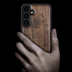 Carveit Wood Case for Galaxy S24 Plus Case Shockproof Protective Cover Unique - Image 2