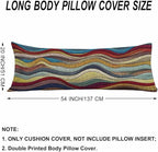 Couch Body Pillow Cover Tribal Wave Bedding Body Pillow Case - Image 6