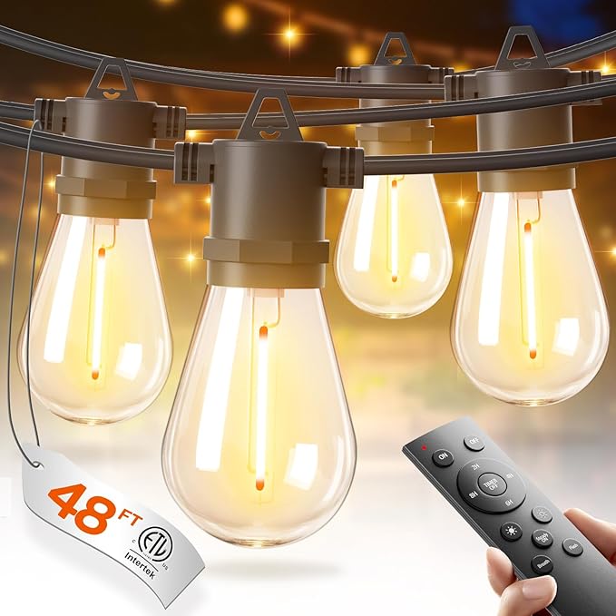 addlon 48FT LED Outdoor String Lights by addlon