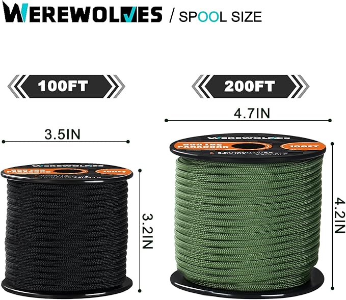 WEREWOLVES 650lb Paracord/Parachute Cord - Image 4