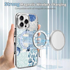 Case for iPhone 16 Pro Max, Sea Life Ocean Waves Seashell Collage Phone Case - Image 4