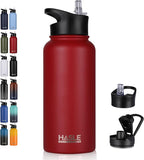 HASLE OUTFITTERS 32 oz Insulated Water Bottle Stainless Steel Double Walled by HASLEOUTFITTERS