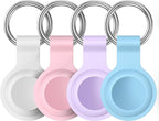 Compatible with AirTag Holder Case Keychain 4 Pack, - Image 8