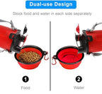 Dog Travel Water Bottle Collapsible Bowls, 2 in 1 Pet Food Container - Image 3
