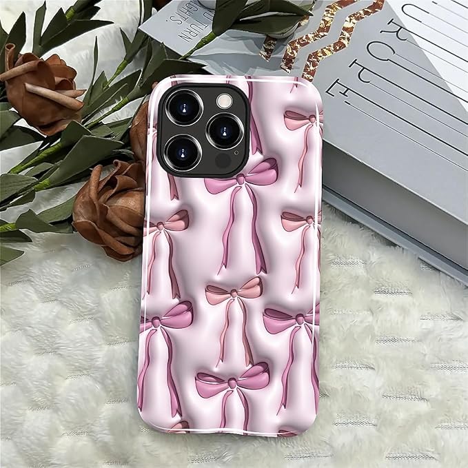 for iPhone 13 Pro Case, HL2 Abstract Ribbons Bows Hybrid 2 Layer Hard Shell - Image 4