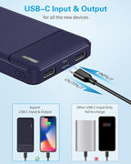 AsperX 2-Pack 10000mAh USB C Output Portable Charger Power Bank Fast Charging - Image 3