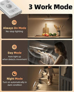 EZVALO 8" Under Cabinet Lighting, 2400mAh Rechargeable Motion Sensor Light - Image 5