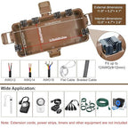 Outdoor Electrical Box Waterproof, OUTDSPLY Medium Outdoor Electrical Box w/ 6 - Image 5