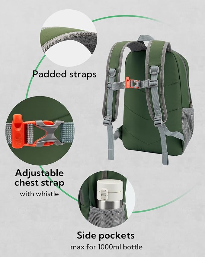 WATERFLY 12L Small Hiking Backpack: Day Pack Lightweight Travel Bag Camping - Image 4