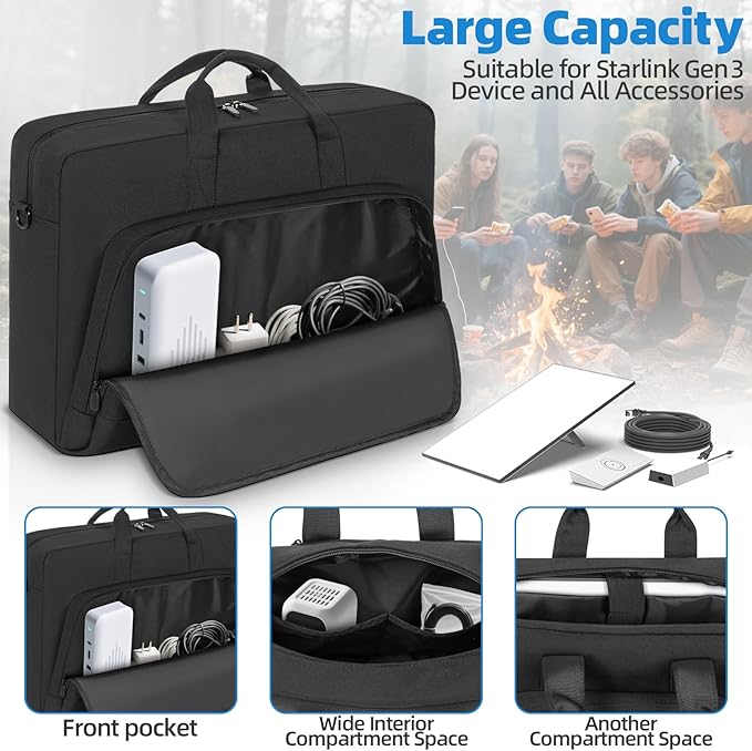 GMAK Starlink Gen 3 Case Carrying Bag, Starlink Organizer Travel Case - Image 4