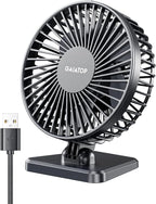 Gaiatop USB Desk Fan, Small But Powerful, Personal Portable Quiet 3 Speeds by GAIATOP