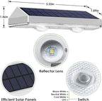 12 Pack Solar Fence Lights Outdoor Waterproof LED - Image 5