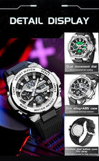 FANMIS Mens Military Multifunction Digital LED Watch Electronic Waterproof - Image 6