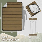 Kingdder 2 Pcs Heavy Duty Emergency Blankets - Image 2