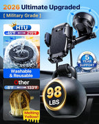 HTU 【98+LBS Strongest Suction & Military-Grade】 Ultimate Car Phone Mount【Patent - Image 3