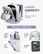 WONHOX Large Travel Backpack Carry on Flight Approved Laptop Work Business - Image 4