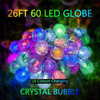 Metaku RGB Globe String Lights Battery Operated 26ft 60LED Fairy String Lights - Image 2