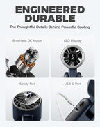 Diveblues Portable Handheld Turbo Fan, 5 Gear Wind, Battery Operated, 3 IN 1 - Image 7
