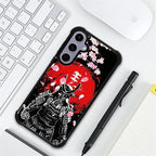 for Samsung Galaxy S24 S25 Case, Sakura Japanese Samurai Pattern Graphic Design - Image 7