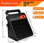 10 Mile Solar Electric Fence Charger, 0.16J Output - Image 5