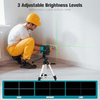 Laser Level with Tripod, 100 feet Green Cross Line Self Rotary Leveling Laser - Image 5