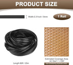 M METERXITY 1-Pack Wicker Repair Kit, 8mm x 66ft/20m Plastic Flat Rattan - Image 3